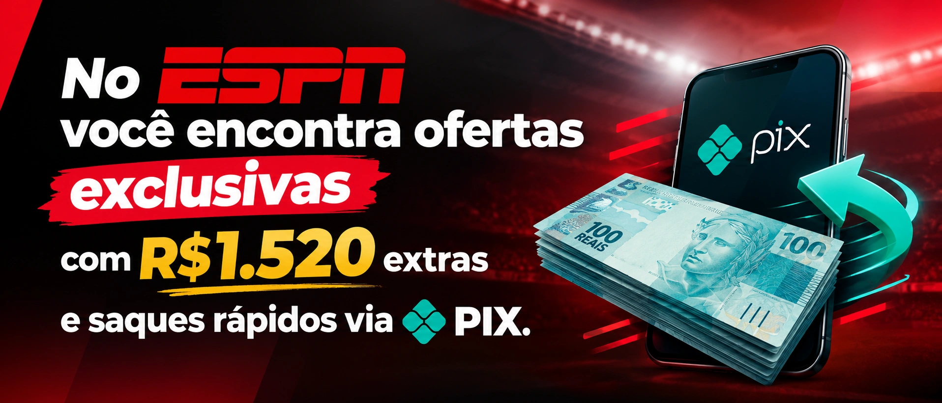 Área de registro e navegação do espn com foco em acesso à conta